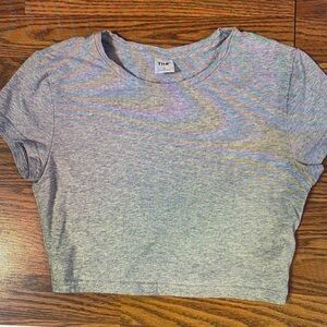 Gray TNA Women's Crop Top